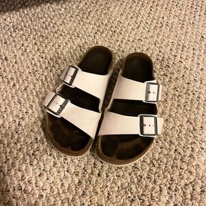 Size 7 White Birkenstocks